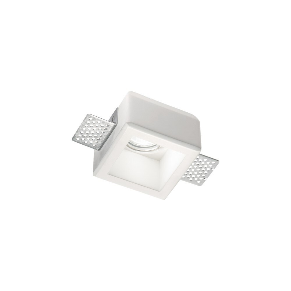 Netlighting Samba Indoor Plaster In Recessed Ceiling Lamp 1 Light White GU10