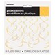 image 2 of Pack of 8 Sunflower Yellow Solid Hanging Swirl Decorations