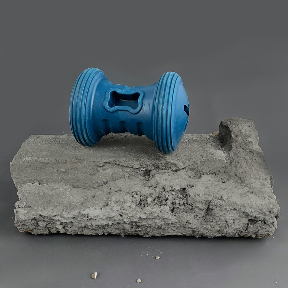 image 1 of HugglePets Tactical K9 Treat Dispenser Dumbell Dog Toy