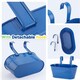 image 4 of Metal Hanging Flower Pots, 4Pcs Colorful 27.5cm Large Garden Planter Multi