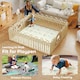 image 8 of AIYAPLAY Double-Sided Foldable Baby Mat, Water-Resistant Large Foam Mat, Reversible Floor Mat for Toddlers, for Bedrooms, Nurseries, Playrooms, 195L x 177.5W cm, Traffic and Rocking Horse Theme