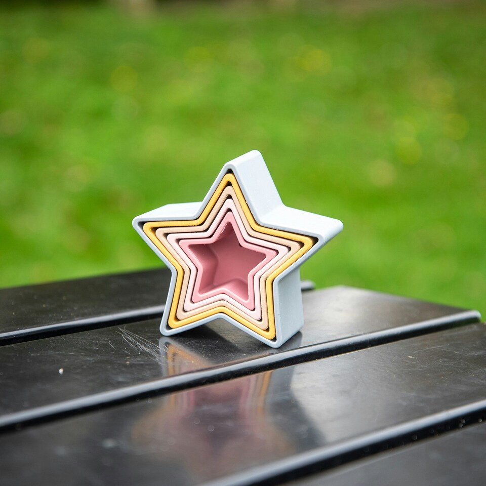 image 1 of SiliSoft® Star Stacking Cups (Earth) Multi