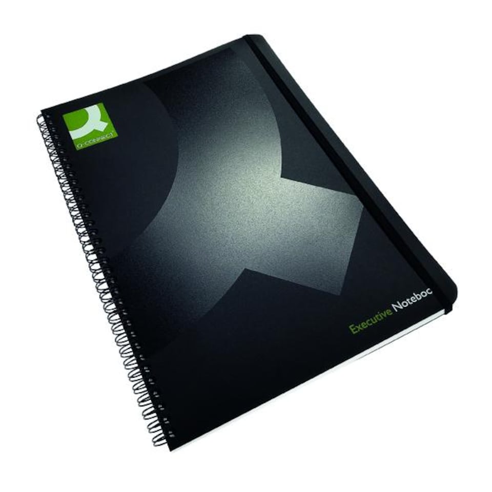 image 1 of Pack of 3 A4 Polypropylene Black Wirebound Books