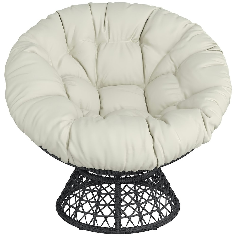 Yaheetech 360° Rotatable Outdoor/Indoor PE Rattan Chair