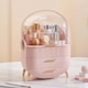 image 2 of Neo Pink Three Layer Cosmetic Makeup Vanity Beauty Storage Organiser Skincare Display Box Case Holder | Pink