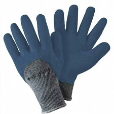 Primrose 2 Pairs Thermal Extra Grip Gardening Gloves Latex All Purpose Oxford Blue Large