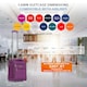 image 3 of Flight Knight 45x36x20cm easyJet Underseat Carry On Non Priority Approved Hand Luggage Case - 2 Wheels - Ultra Lightweight Durable Soft Textile Cabin Suitcase Purple | Purple Mono | Cabin Bag