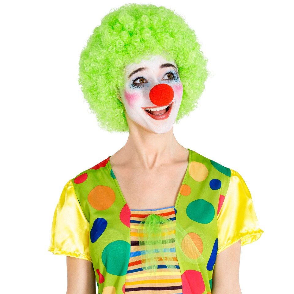 image 1 of Womens Jekaterina the Clown Costume | Green | green | 1