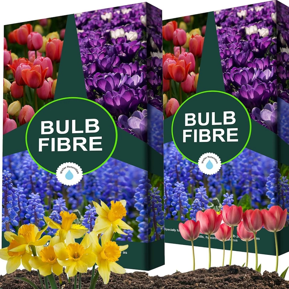 image 1 of 2 x 20 Litre Bulb Fibre Compost With Improved Water Retention For Tulips, Daffodils, Hyacinths & Crocus