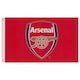 image 4 of Arsenal FC Core Crest Flag - Red - One Size