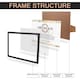 image 3 of A4 Photo Frame Certificate Poster Picture Frames Poster Graduation Clip Stand Black | One Size