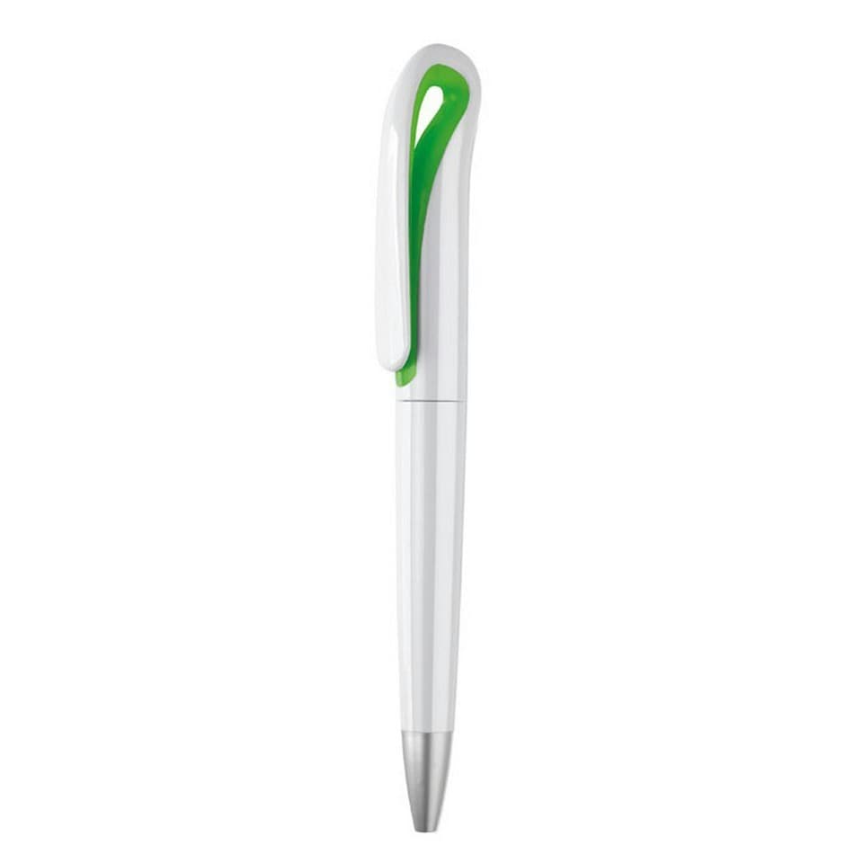 image 1 of MidOcean Whiteswan Ballpoint Pen - Lime - 14.5cm x 1.2cm