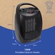 image 2 of Russell Hobbs Electric Heater 1500W Portable PTC Ceramic Black RHFH1006B