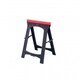 image 2 of Oypla 2x Heavy Duty Folding Plastic Saw Horse Trestle Stands 150kg Black