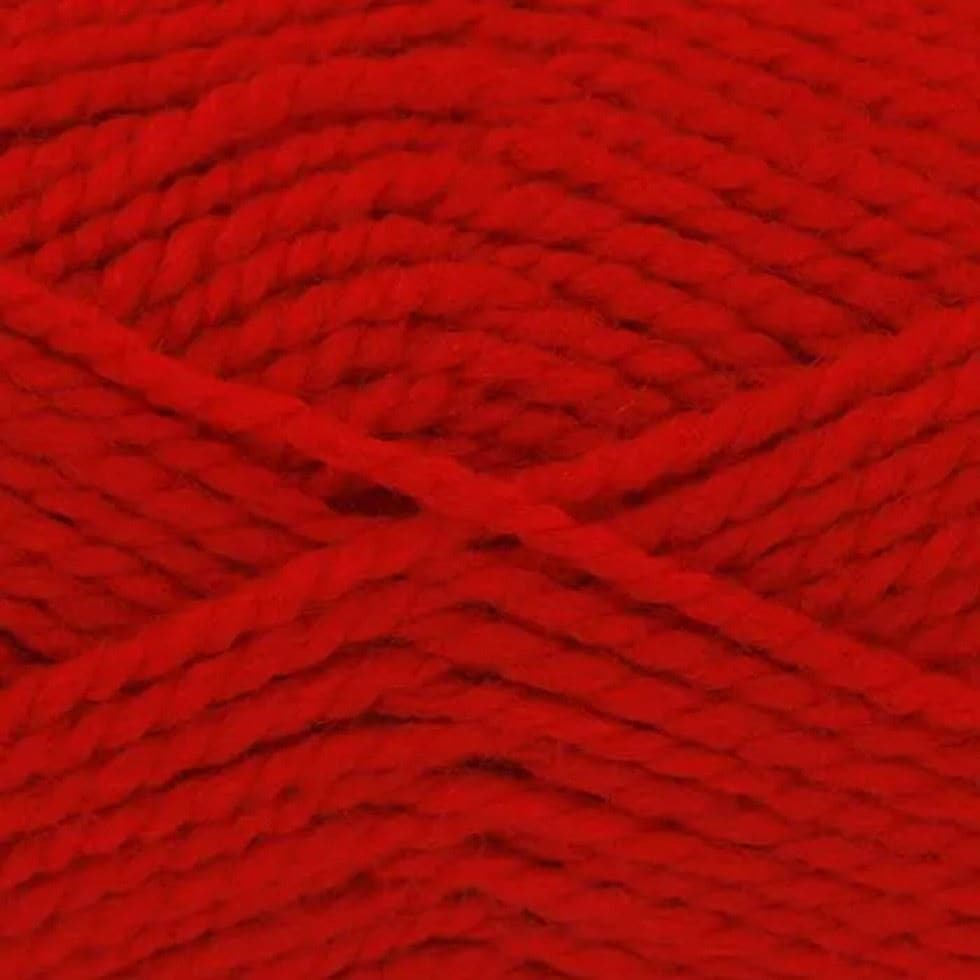 King Cole Red Big Value Chunky Yarn (Value Pack 12 x 100g Balls) For Crochet, Knitting - 152m per ball