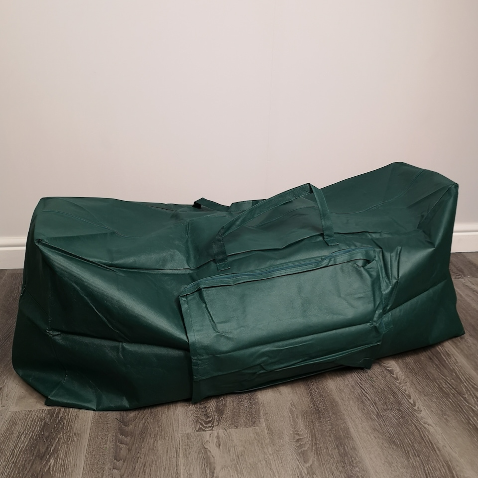 image 1 of 1.2m Green Christmas Tree Storage Bag with Zip and Carry Handle