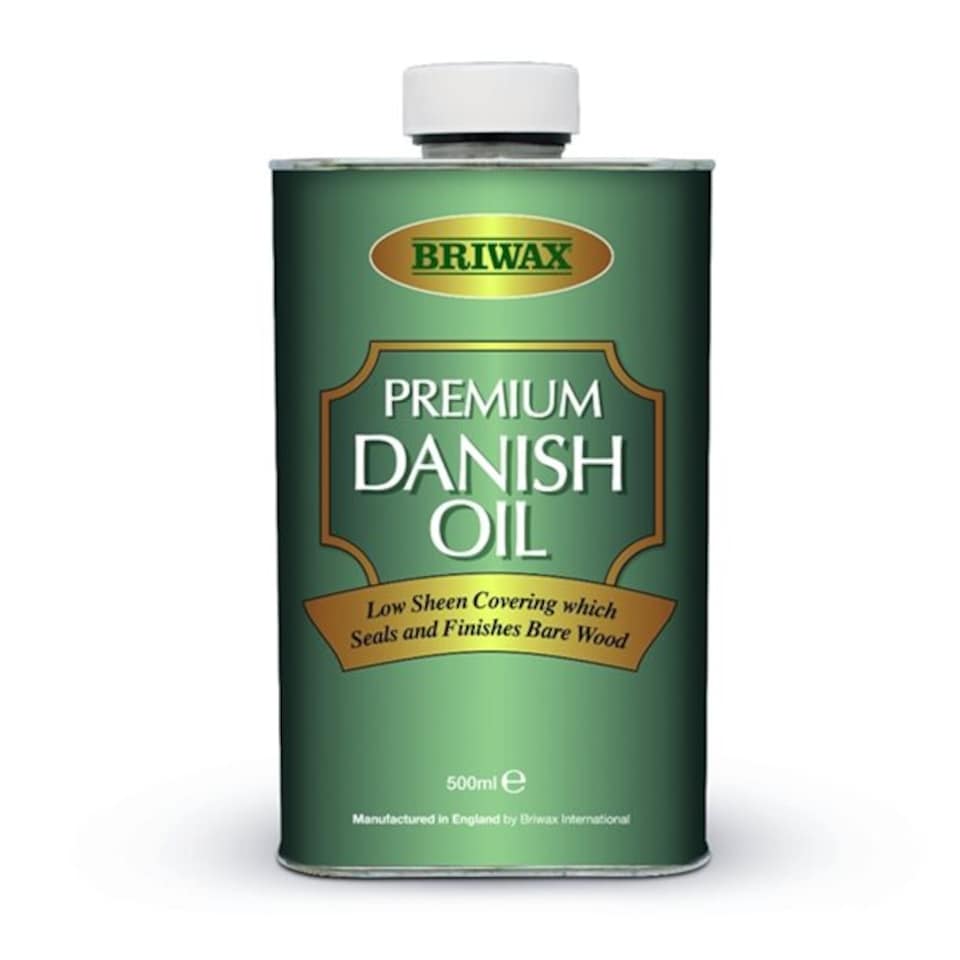 Briwax Premium Danish Oil Low Sheen Seal Feed Finish for Wood Satin Finish 5L