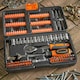 image 6 of VonHaus 130pc Socket and Bit Set with 72 Teeth Ratchet Handle