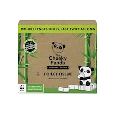 Double-Length Natural Colour Bamboo Toilet Paper Brown | Size: 48 Rolls