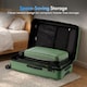 image 6 of Vonhaus Hard Shell Suitcase Set 3 Piece with TSA Lock | Green | Green