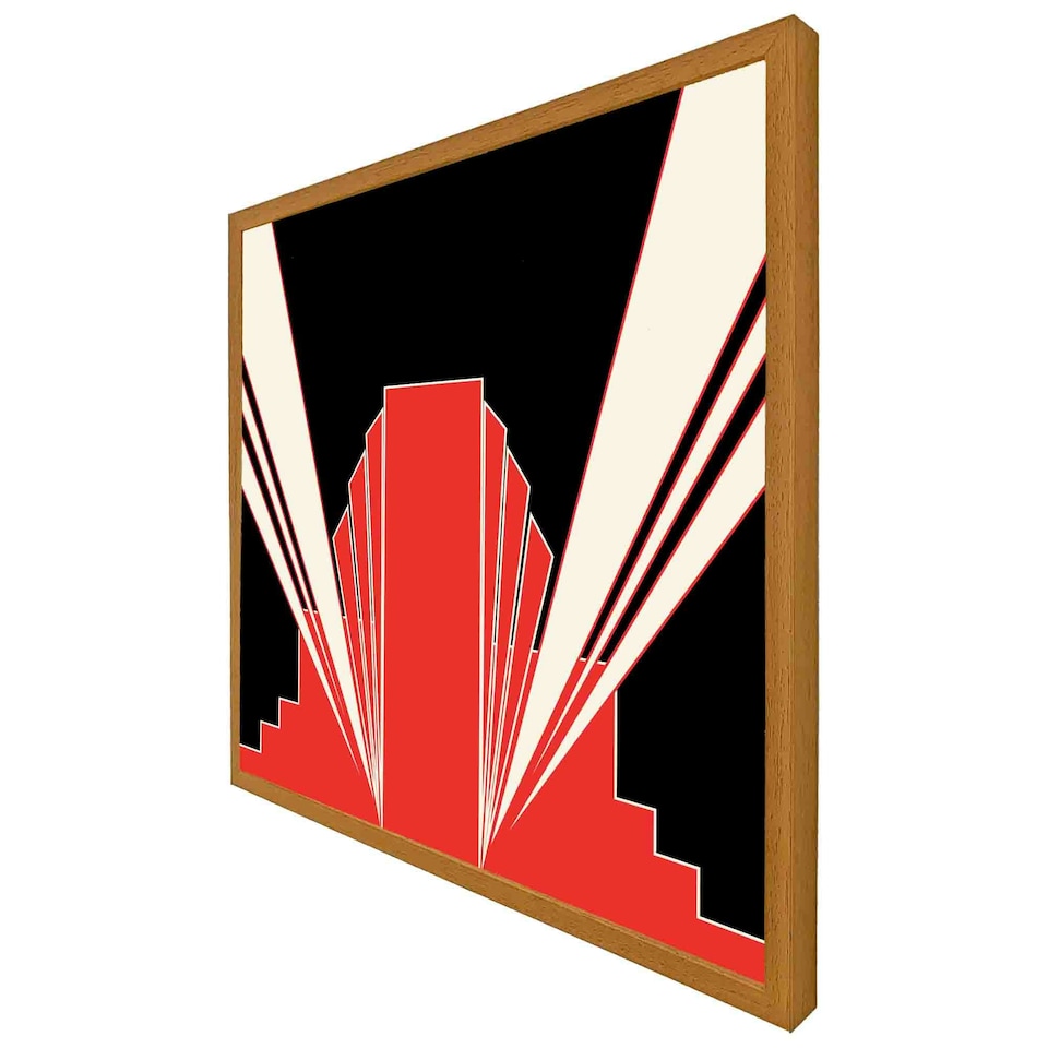 image 1 of Art deco building (Picutre Frame) Black | S