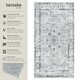 image 2 of Washable Rug Aliya - different sizes, oriental pattern, non-slip underside, non-allergenic short pile Grey | 150 x 80 cm
