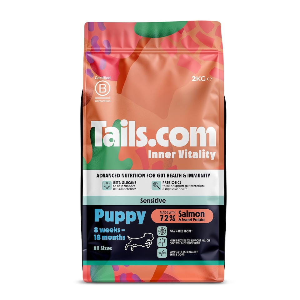 image 1 of 2kg Tails.com Inner Vitality Puppy Dry Dog Food Salmon Grain Free Hypoallergenic