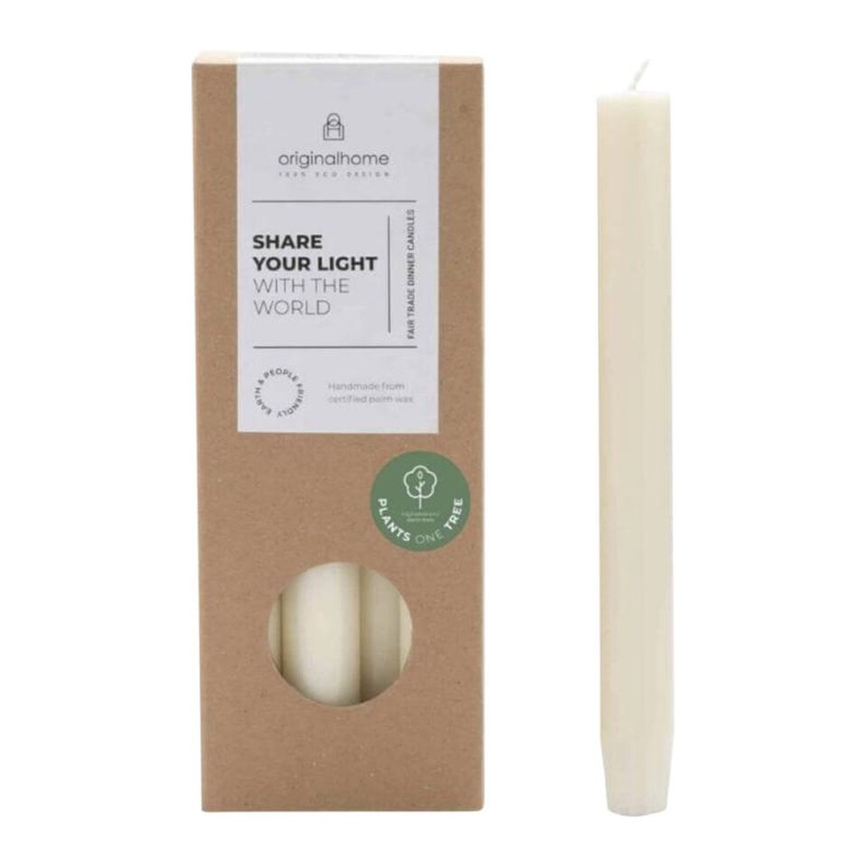 image 1 of Originalhome Candles (Pack of 10) | White | Off White | One Size | 1