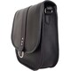 image 6 of Genuine Soft Leather Sadle Bag Style Crossbody Shoulder Handbag Purple | Grape