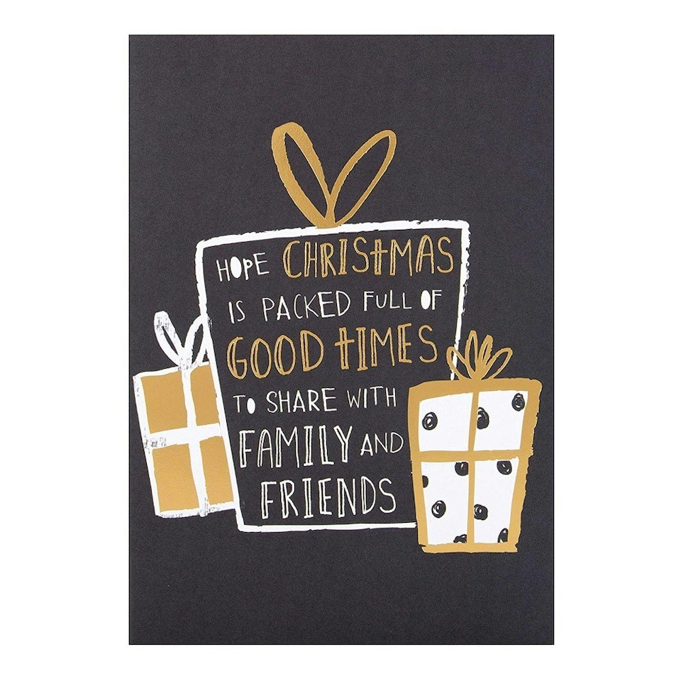 image 1 of Hallmark Christmas Card 'Family and Friends' - Medium