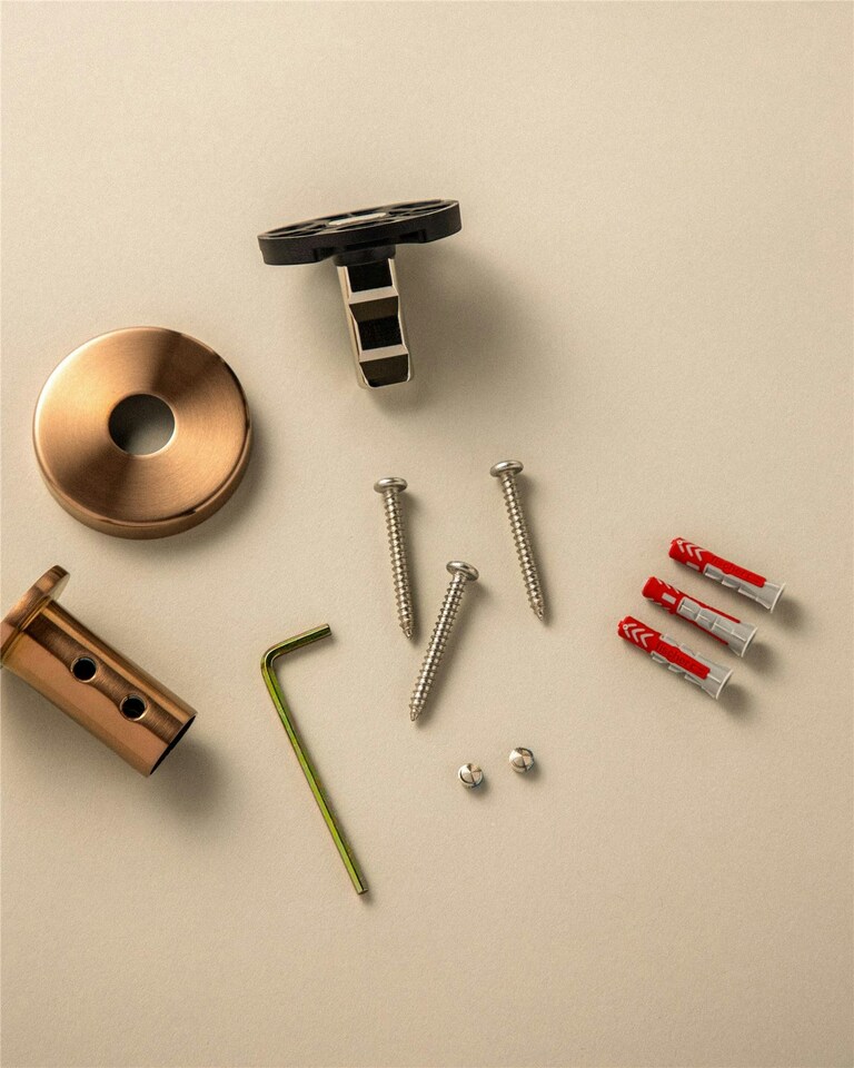 image 1 of Cosmic Wall Hook with Durable Stainless Steel for Bathroom, Brushed Gold