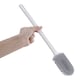 image 6 of Living and Home Flexible Silicone Toilet Brush and Holder | White