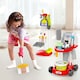 image 4 of Kids Play Trolley Cleaning Set – 12-Piece Pretend Housekeeping Cart with Broom & Dustpan  Educational Role Play Toy for Ages 3–8
