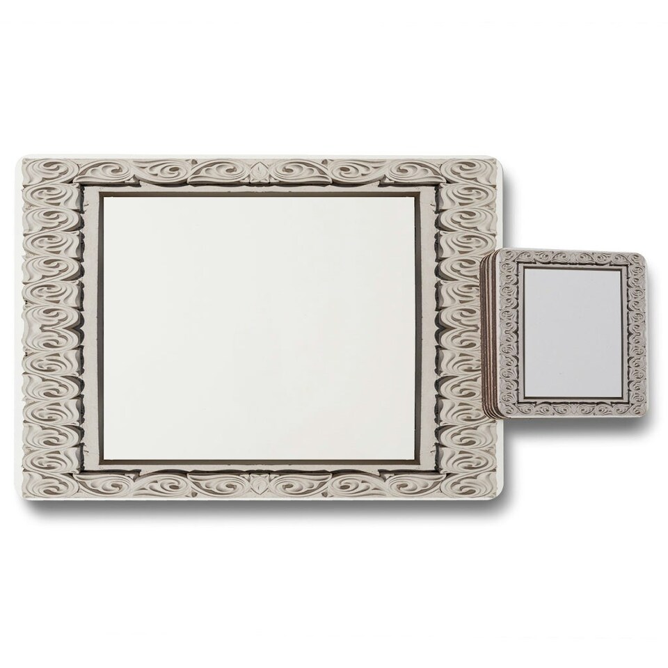 image 1 of Concrete Frame (Placemat & Coaster Set)