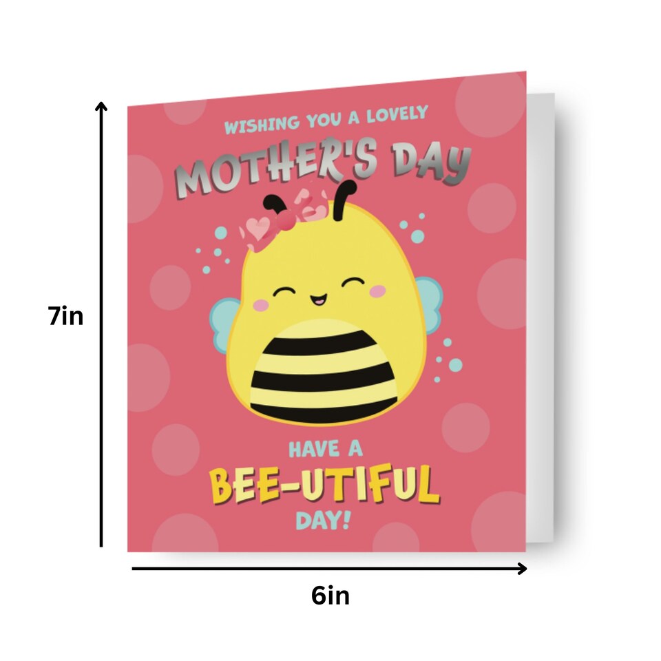 image 1 of Squishmallows Bee-Utiful Mother's Day Card