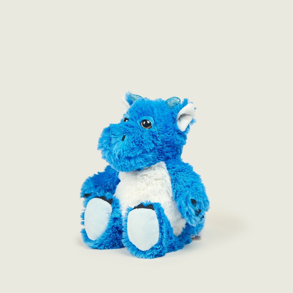 image 1 of Warmies Junior Plush Blue Dragon MEDIUM
