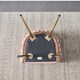 image 6 of Single Roma Knot Velvet Armchair with Gold Metal Legs, Modern Tufted Design for Living Room Pink