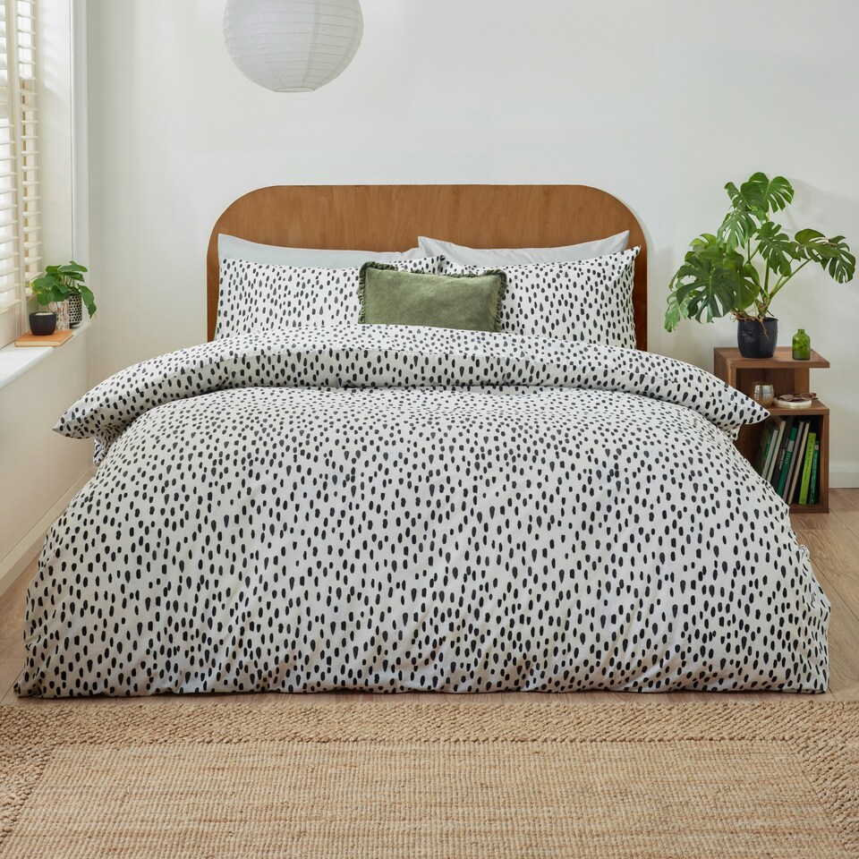 image 1 of Furn Dottie Printed Single Duvet Cover Set Multi | Single