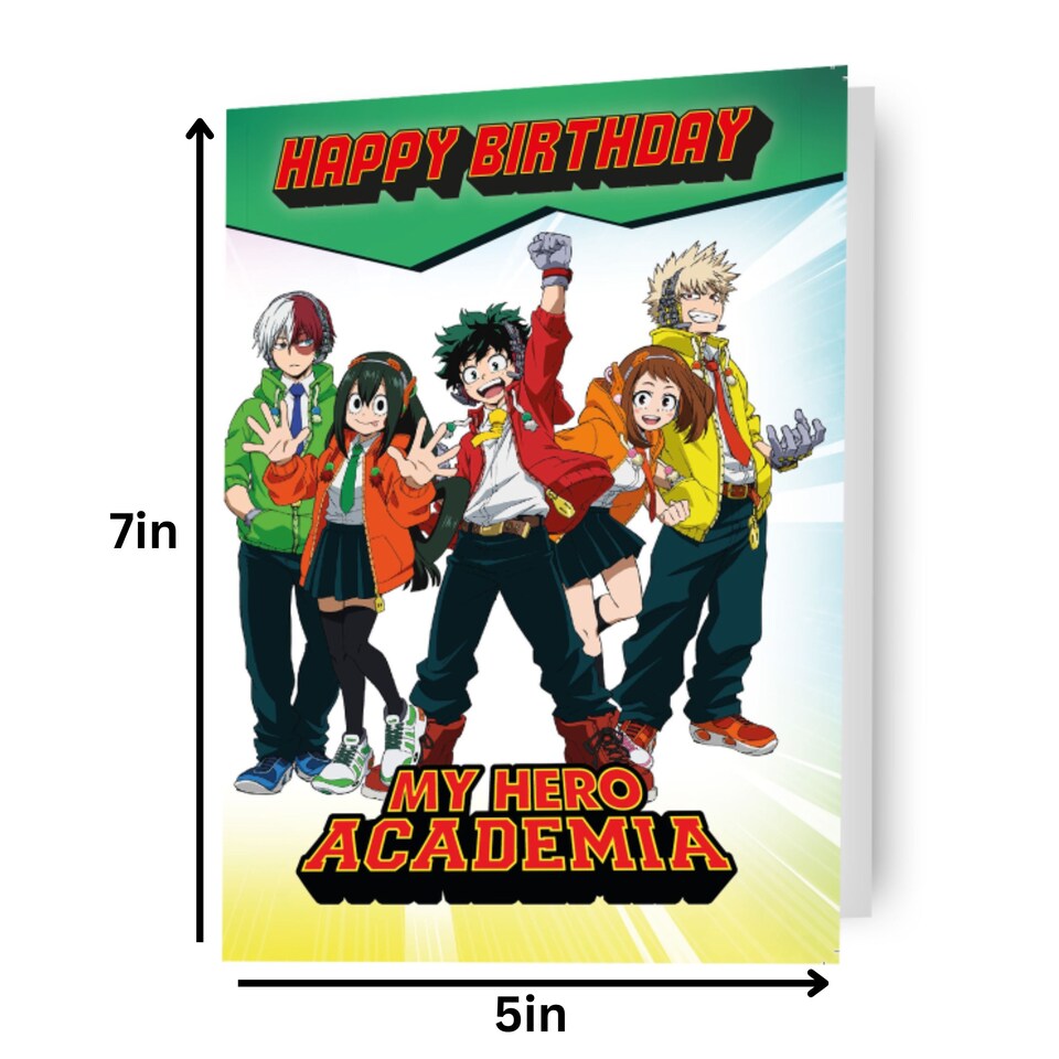 image 1 of My Hero Academia Birthday Card