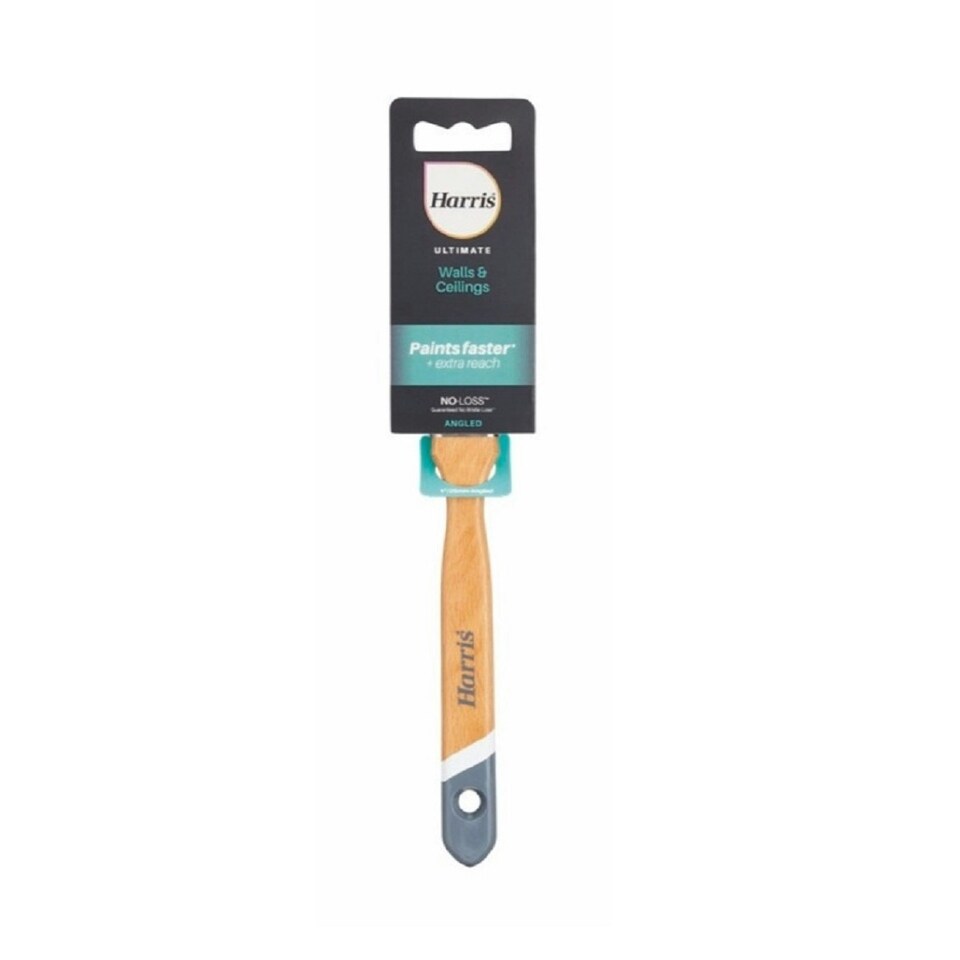 image 1 of Harris Ultimate Wall And Ceiling Angled Reach Paint Brush - Beige - 38mm