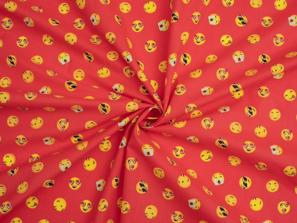 Red Printed Polycotton Fabric for Dressmaking, 112.5cm / 44" Wide - per metre