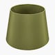 image 6 of 30cm Sage Green Tapered Poly Cotton Shade For Table Lamps