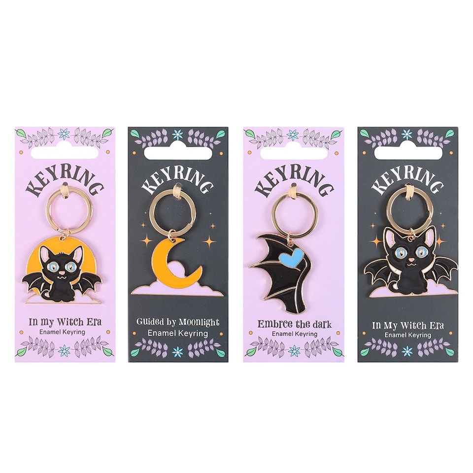 image 1 of Something Different Cute and Creepy Keyring (Pack of 24) | Multi | Multicoloured | 1