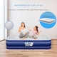 image 4 of Get Fit Air Bed With Built In Electric Pump - Premium Single Size - Blow Up Bed With Free Pillow - Elevated Inflatable Air Mattress | Blue | Navy / White | 1