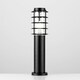 image 2 of ValueLights Wharf Bollard Pair of Black Outdoor Bollard Light Black