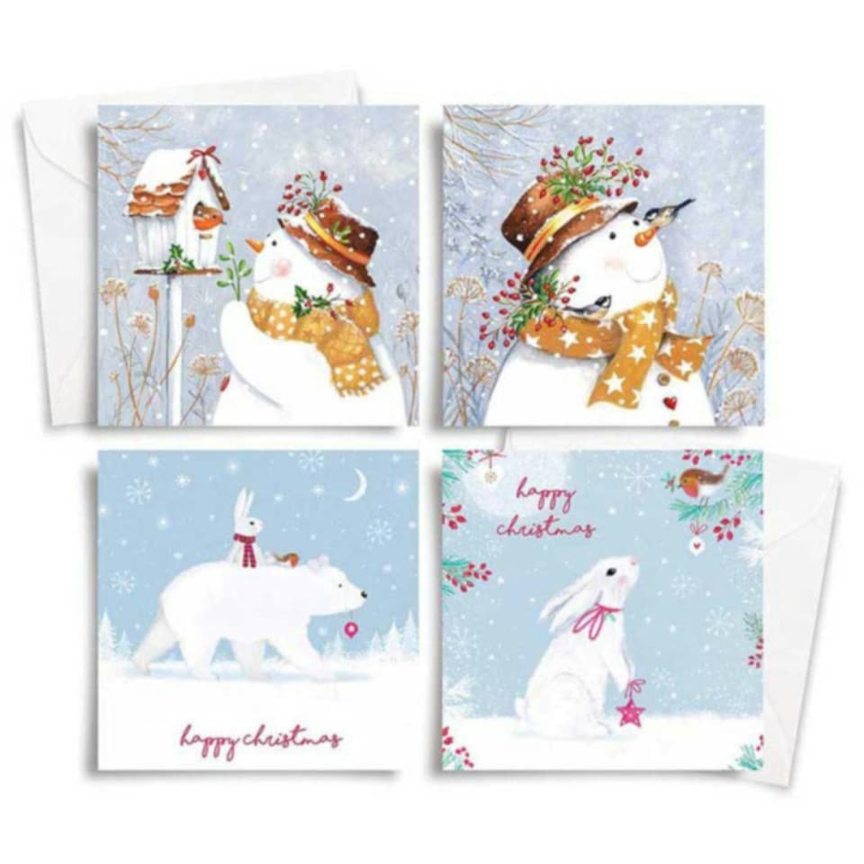 image 1 of 10 Square Winter Wonderland Trend Christmas Cards