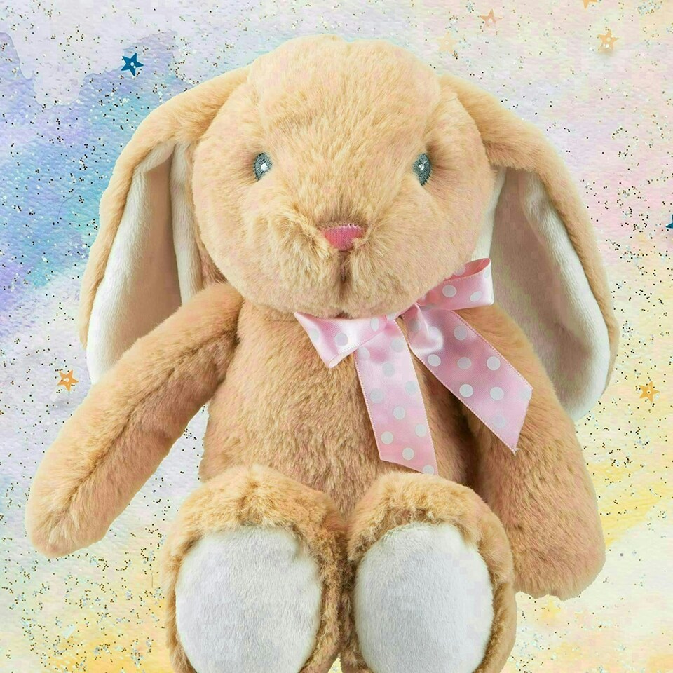 image 1 of Sitting Floppy Pippin Brown Rabbit 23cm