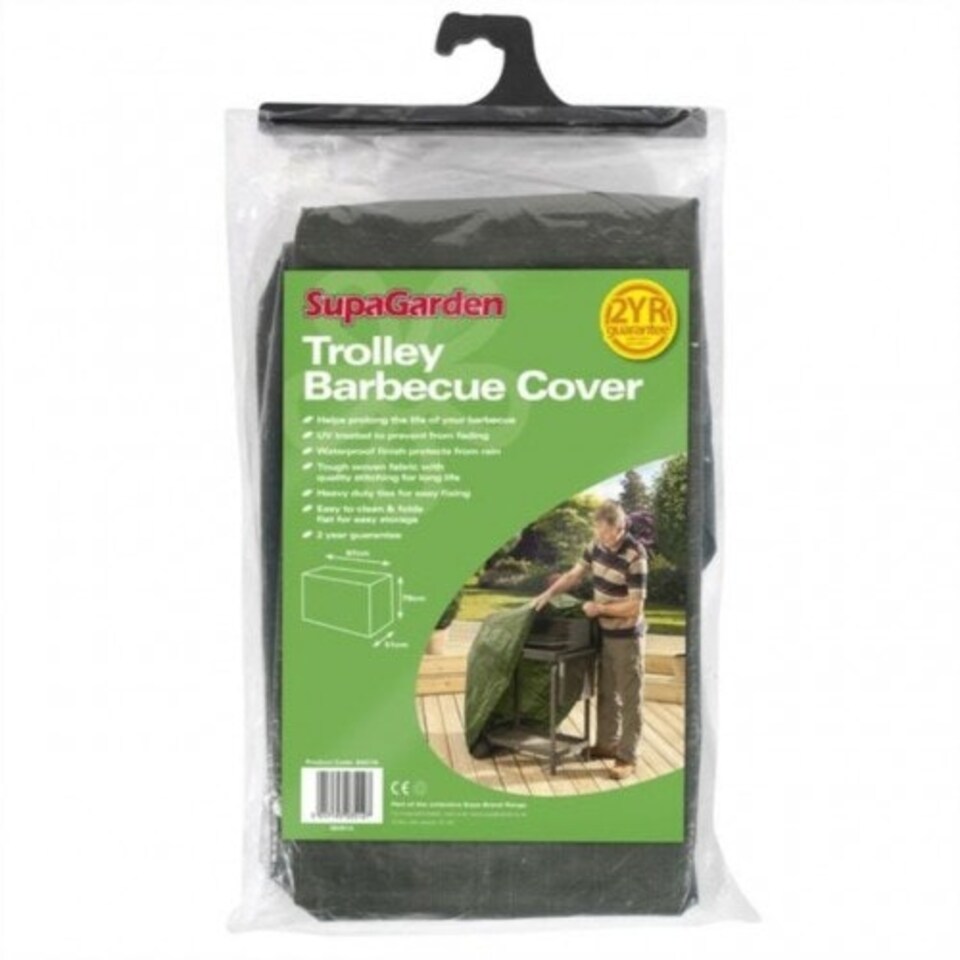 SupaGarden Trolley Barbecue Cover Green One Size Tesco Groceries