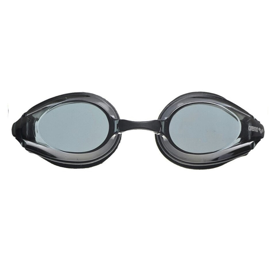 image 1 of Arena Unisex Adult Tracks Clear Swimming Goggles - Smoke/Black - One Size