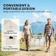 image 7 of Outsunny Inflatable Tent Waterproof for 2-4 Person | Cream | Beige | 300 x 210 x 190 cm